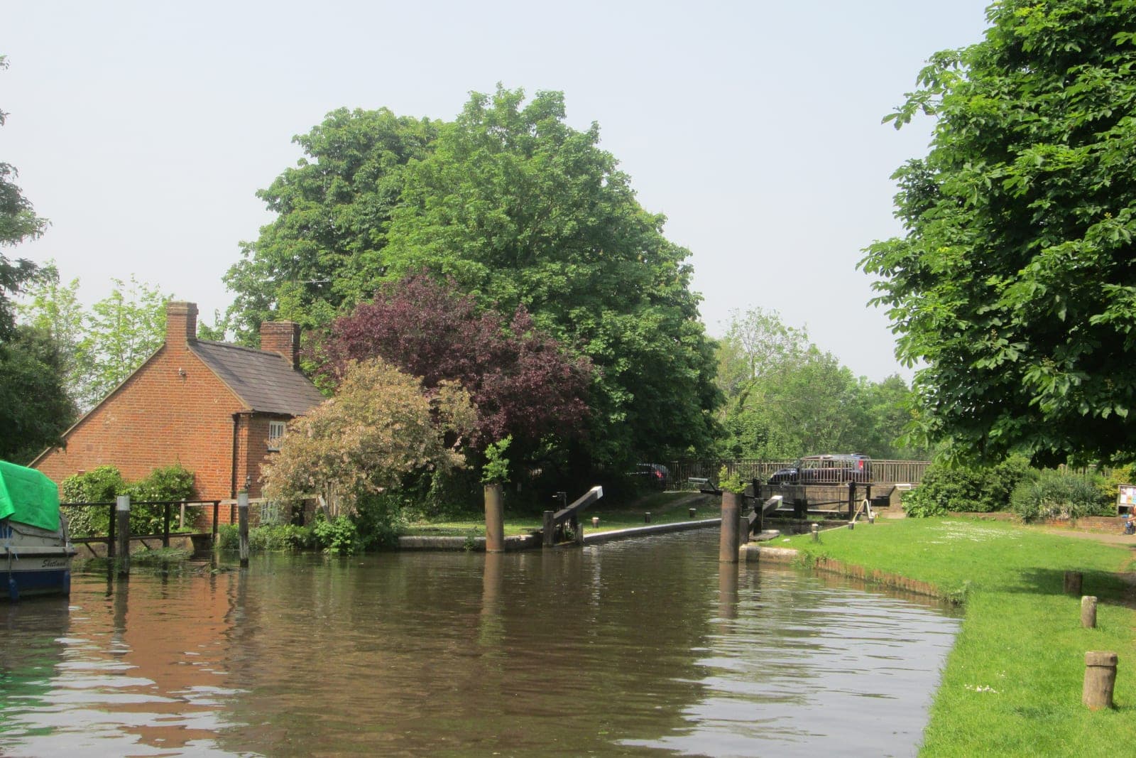 New Haw Lock on the Wey Navigation, Surrey