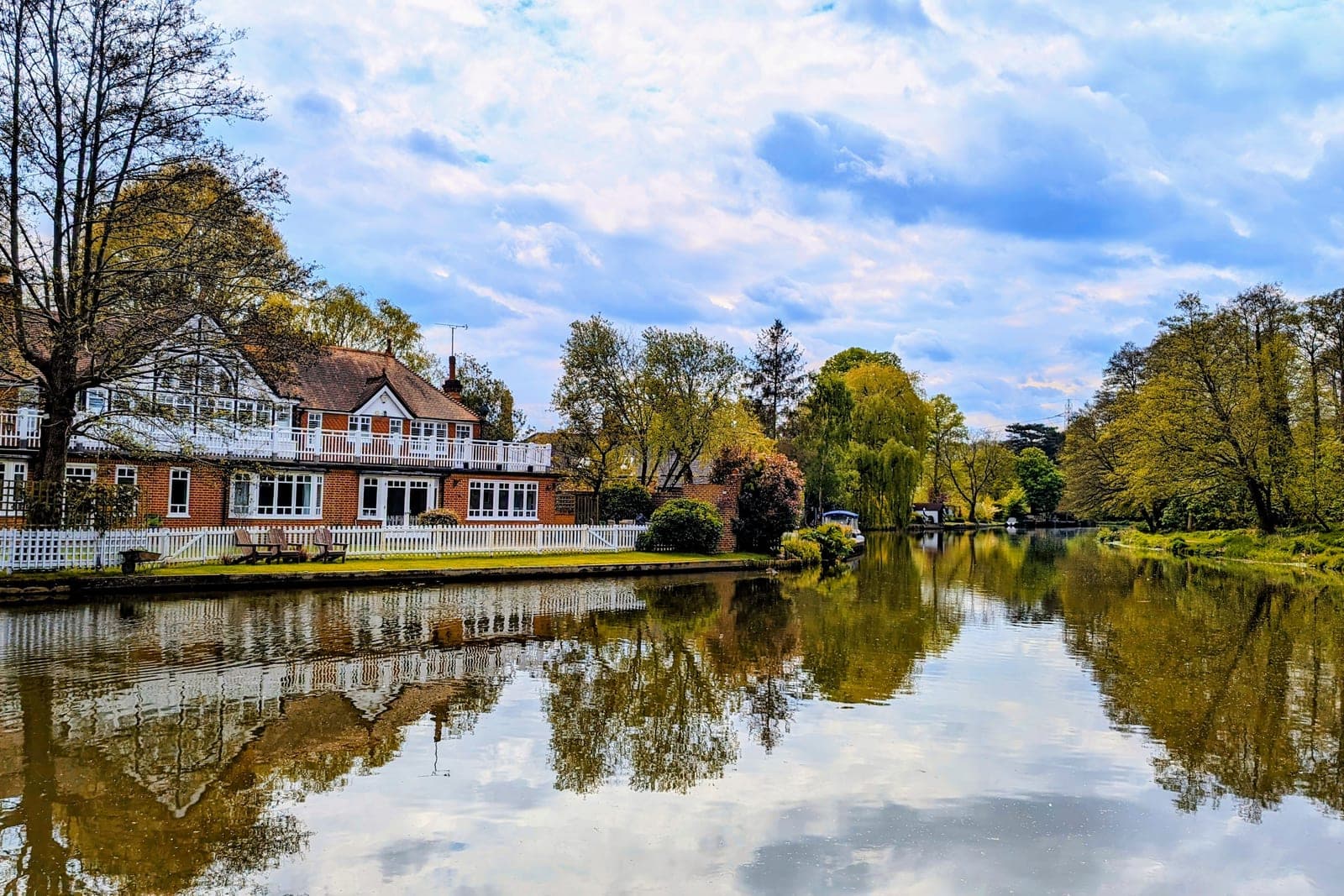 the River Wey at Weybridge, Surrey